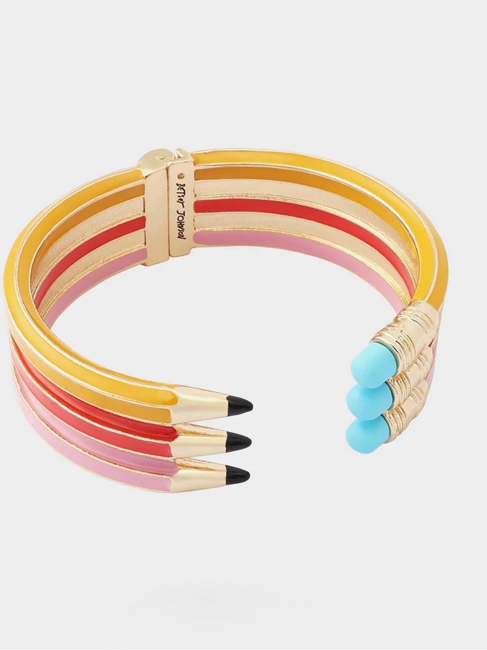 Betsey Johnson TRIPLE PENCIL HINGE BANGLE BRACELET